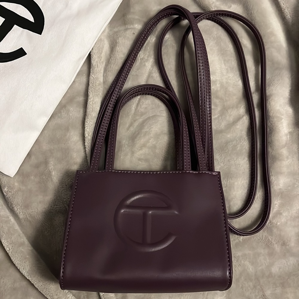 Telfar Small Eggplant Shopping Bag